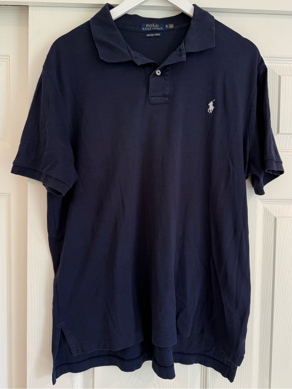 Polo by Ralph Lauren Classic Navy Polo Pima Cotton Soft Mini Pony Shirt